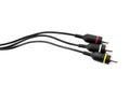 Audio-video analog cable Royalty Free Stock Photo