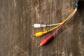 Audio-video analog cable Royalty Free Stock Photo