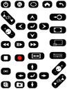 Audio and video buttons