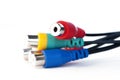 Audio video cable Royalty Free Stock Photo