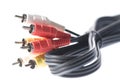 Audio/video cables Royalty Free Stock Photo
