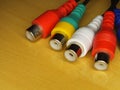 RCA connectors Royalty Free Stock Photo