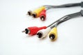 Audio video cables Royalty Free Stock Photo