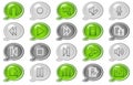 Audio video edit web icons Royalty Free Stock Photo