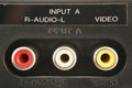 Audio video input jacks