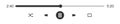 Audio or video player progress loading bar with time slider. Pause, shuffle, repeat, rewind and fast forward buttons Royalty Free Stock Photo