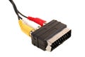 Audio-Video SCART-RCA adapter Royalty Free Stock Photo