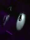 Audio visual purple lighting shadow
