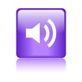 Audio / volume icon button red