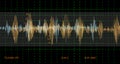 Audio waveform abstract technology background Royalty Free Stock Photo
