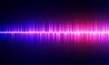 Audio waveform design. Digital equalizer vector. Royalty Free Stock Photo