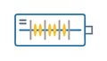 Audio Waveform Display or Equalizer, vector design Generative AI Royalty Free Stock Photo