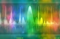 Audio waveform scientific technology background Royalty Free Stock Photo