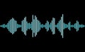 Audio waveform simple pattern