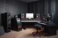 Audio workplace recording studio computer music Royalty Free Stock Photo