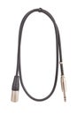 audio xlr trs cable path isolated Royalty Free Stock Photo