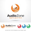 Audio Zone Logo Template Design Vector