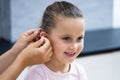 Audiology Hearing Aid For Child Royalty Free Stock Photo