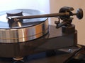 Audiophile HiFi turntable player.