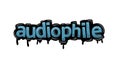AUDIOPHILE writing vector design on white background
