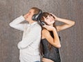 Audiophiles Royalty Free Stock Photo