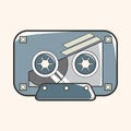 Audiotape theme elements vector,eps Royalty Free Stock Photo