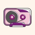 Audiotape theme elements vector,eps Royalty Free Stock Photo