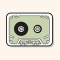Audiotape theme elements vector,eps Royalty Free Stock Photo