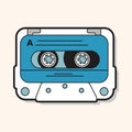 Audiotape theme elements vector,eps Royalty Free Stock Photo