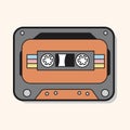 Audiotape theme elements vector,eps Royalty Free Stock Photo