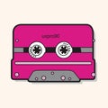 Audiotape theme elements vector,eps Royalty Free Stock Photo