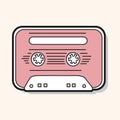 Audiotape theme elements vector,eps Royalty Free Stock Photo