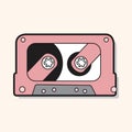 Audiotape theme elements vector,eps Royalty Free Stock Photo