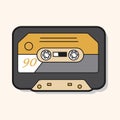 Audiotape theme elements vector,eps Royalty Free Stock Photo