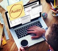 Audit Accounting Bookkeeping Credit Debt Finance Concept Royalty Free Stock Photo