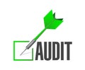 audit check dart illustration design