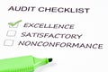 Audit checklist Royalty Free Stock Photo