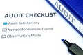 Audit checklist Royalty Free Stock Photo