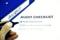 Audit checklist Royalty Free Stock Photo