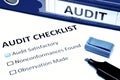 Audit checklist Royalty Free Stock Photo