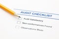 Audit checklist Royalty Free Stock Photo