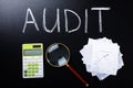 Audit Concept On Blackboard Royalty Free Stock Photo