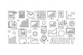 Audit concept business vector illustration Royalty Free Stock Photo