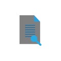 Audit and document icon. Element of user interface icon for mobile concept and web apps. Detailed Audit and document icon can be