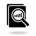 Audit icon.analysis icon vector