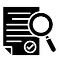 Audit Isolated Vector Icon which can easily modify or edit Royalty Free Stock Photo