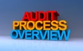 Audit Process Overview on blue