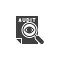 Audit review vector icon