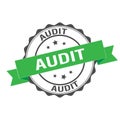 Audit stamp illustration