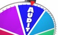 Audit Tax Review Accounting Bookkeeping Game Show Wheel